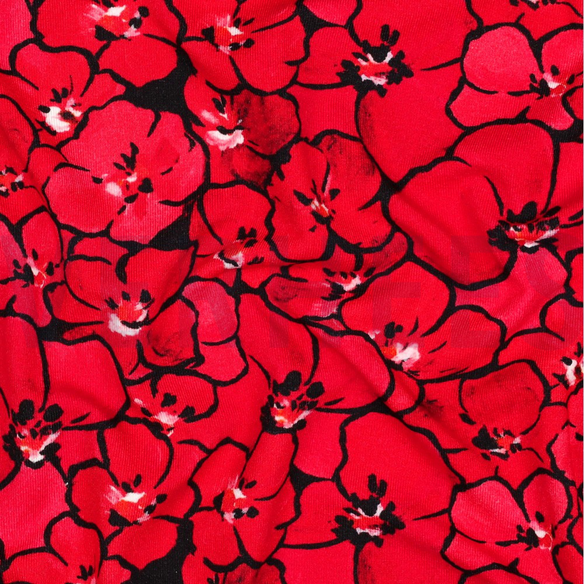 VISCOSE JERSEY DIGITAL FLEURS ROUGE (high resolution) #2