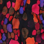 VISCOSE SATIN DIGITAL ABSTRACT BLACK (thumbnail) #2