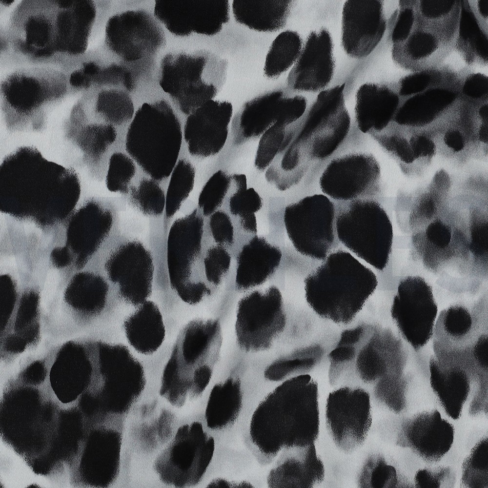 VISCOSE SATIN DIGITAL PEAU D’ANIMAL NOIR #7
