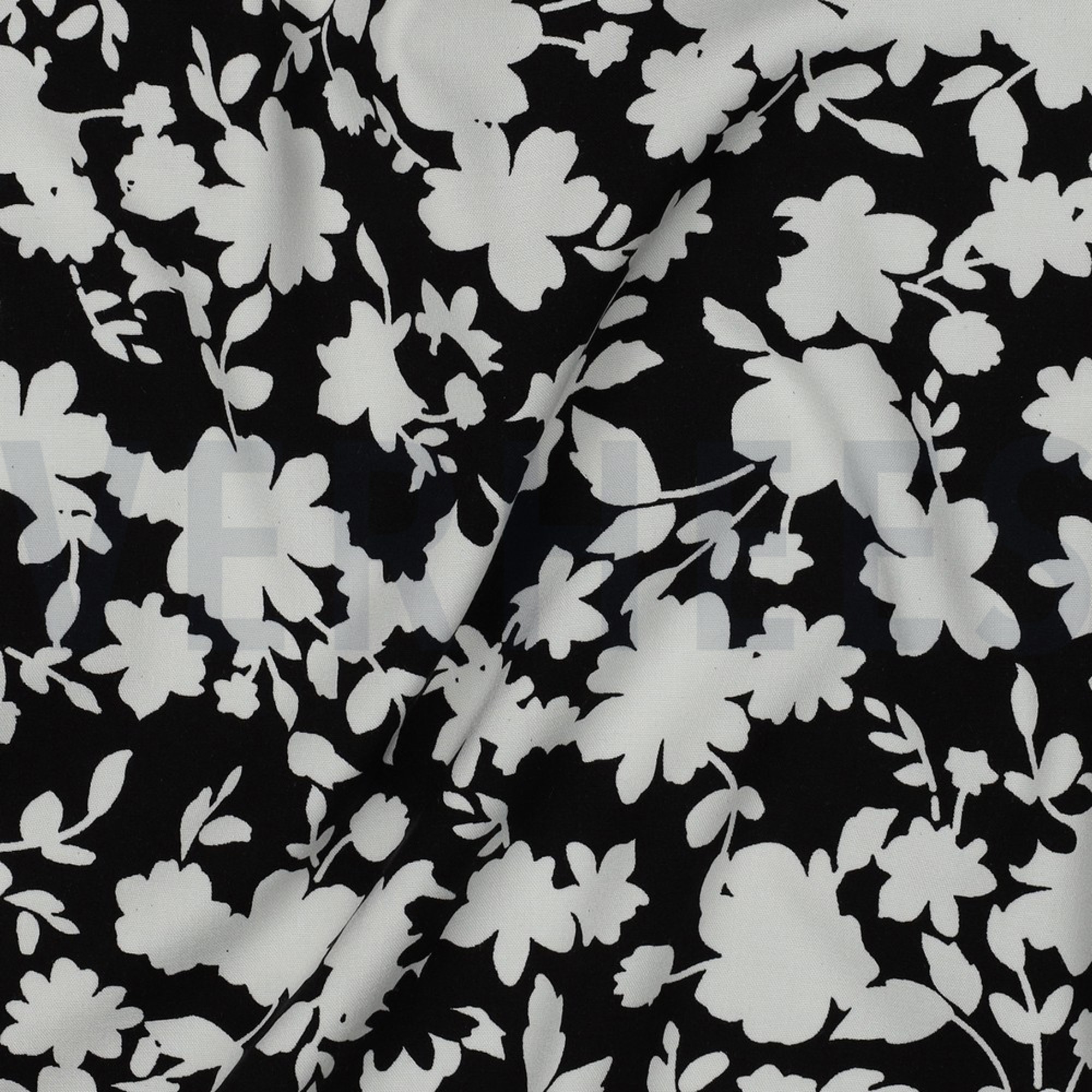 VISCOSE STRETCH FLOWERS BLACK (high resolution) #2