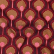 VISCOSE ROSELLA STRETCH ABSTRACT BURGUNDY (thumbnail) #2