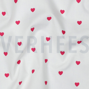 FINE POPLIN HEARTS WHITE/FUCHSIA (thumbnail) #2