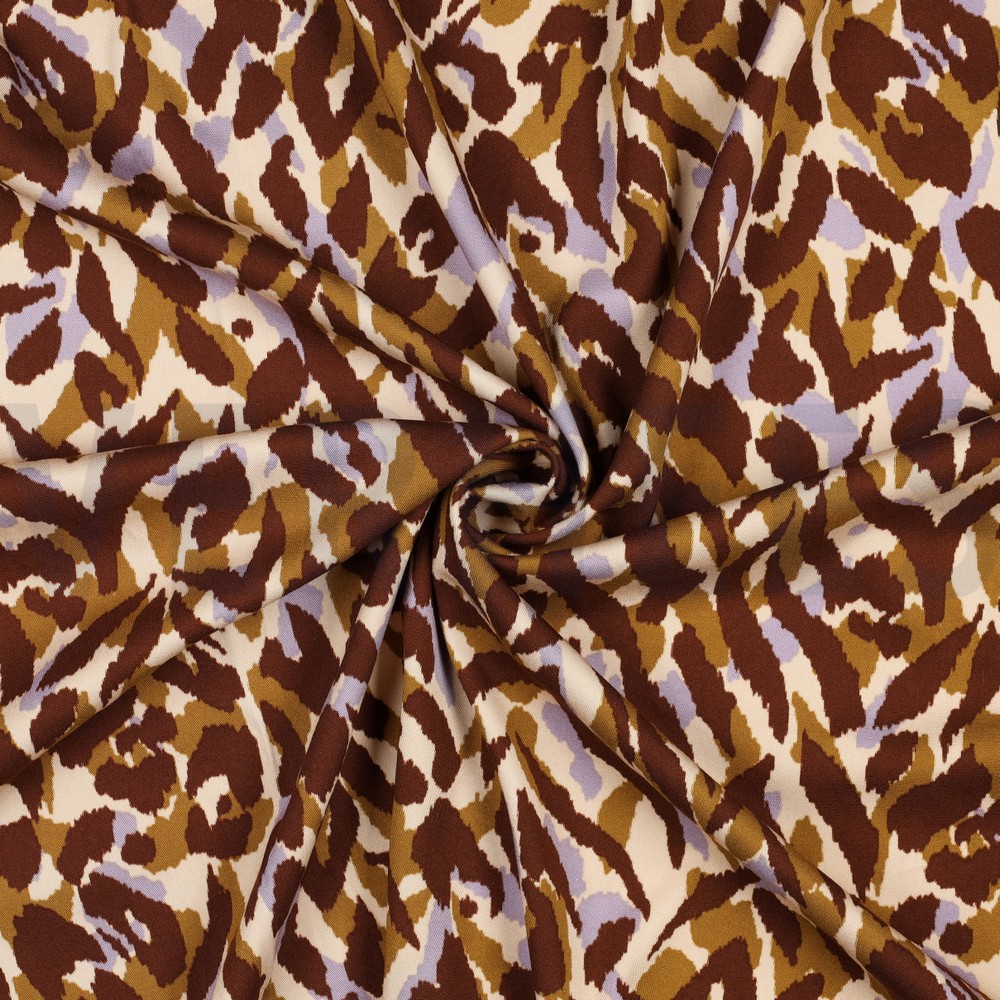 VISCOSE ROSELLA STRETCH DIERENHUID LICHT ZALM #7