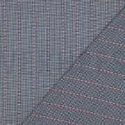 COTTON JACQUARD FLOWERS BLUE/WHITE (thumbnail) #2