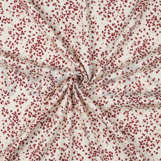 VISCOSE ROSELLA STRETCH DOTS OFF WHITE #7