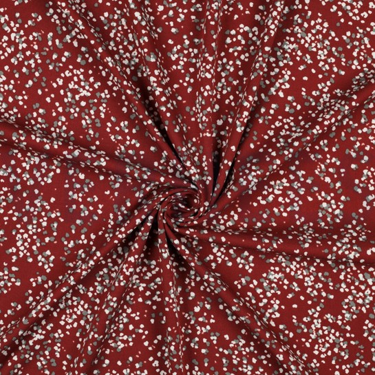 VISKOSE ROSELLA STRETCH PUNKTE COGNAC #7