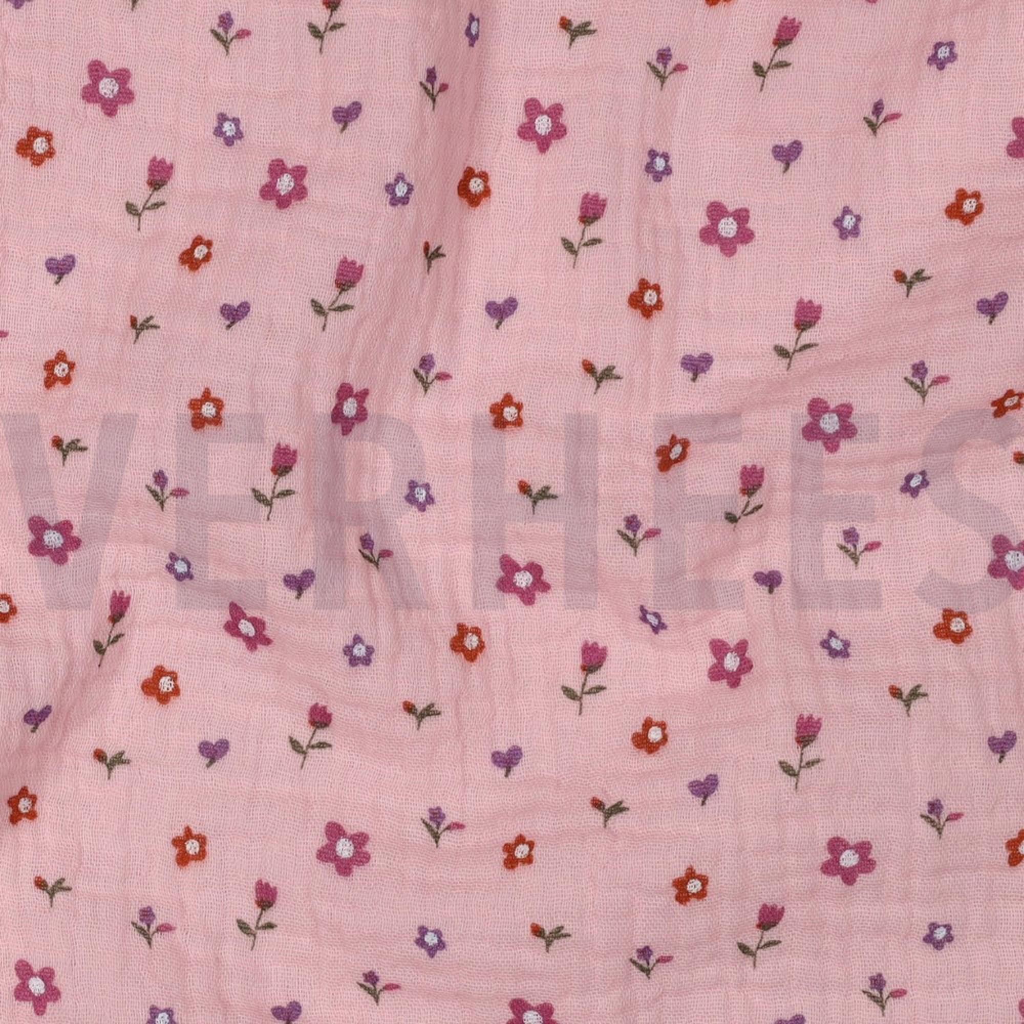 DOUBLE GAUZE FLOWERS LIGHT PINK (high resolution) #2