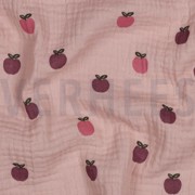 DOUBLE GAUZE FRUIT ZACHTROZE/OUDROZE (thumbnail) #2