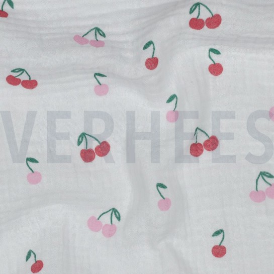 MUSSELIN FRÜCHTE WEISS #7