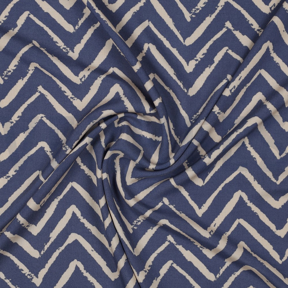 VISKOSE RADIANCE ZIG ZAG JEANSBLAU #7
