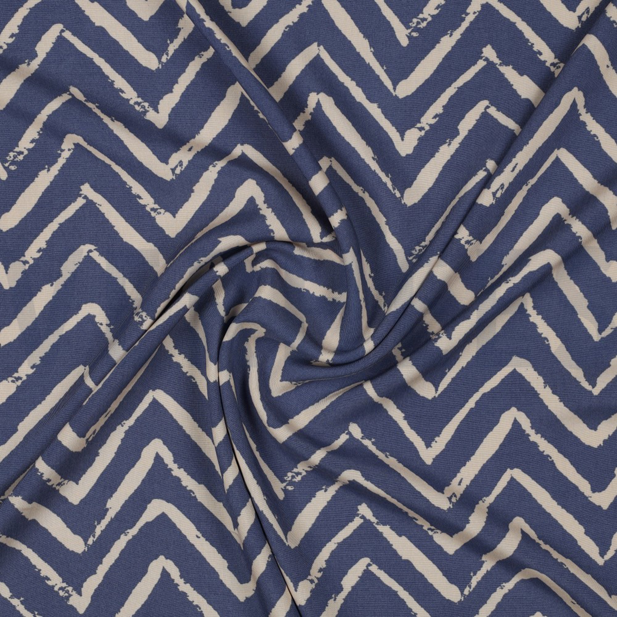 VISCOSE RADIANCE ZIG ZAG JEANSBLAUW (high resolution) #2