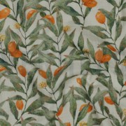 DOUBLE GAZE DE COTON FEUILLES BLANC CASSÉ (thumbnail) #2