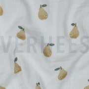 DOUBLE GAUZE DIGITAL PEARS WHITE (thumbnail) #2
