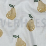 DOUBLE GAUZE DIGITAL PEARS WHITE (thumbnail) #2