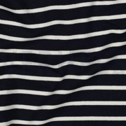 FRENCH TERRY GARENGEVERFD STREPEN DONKERBLAUW/ÉCRU (thumbnail) #2