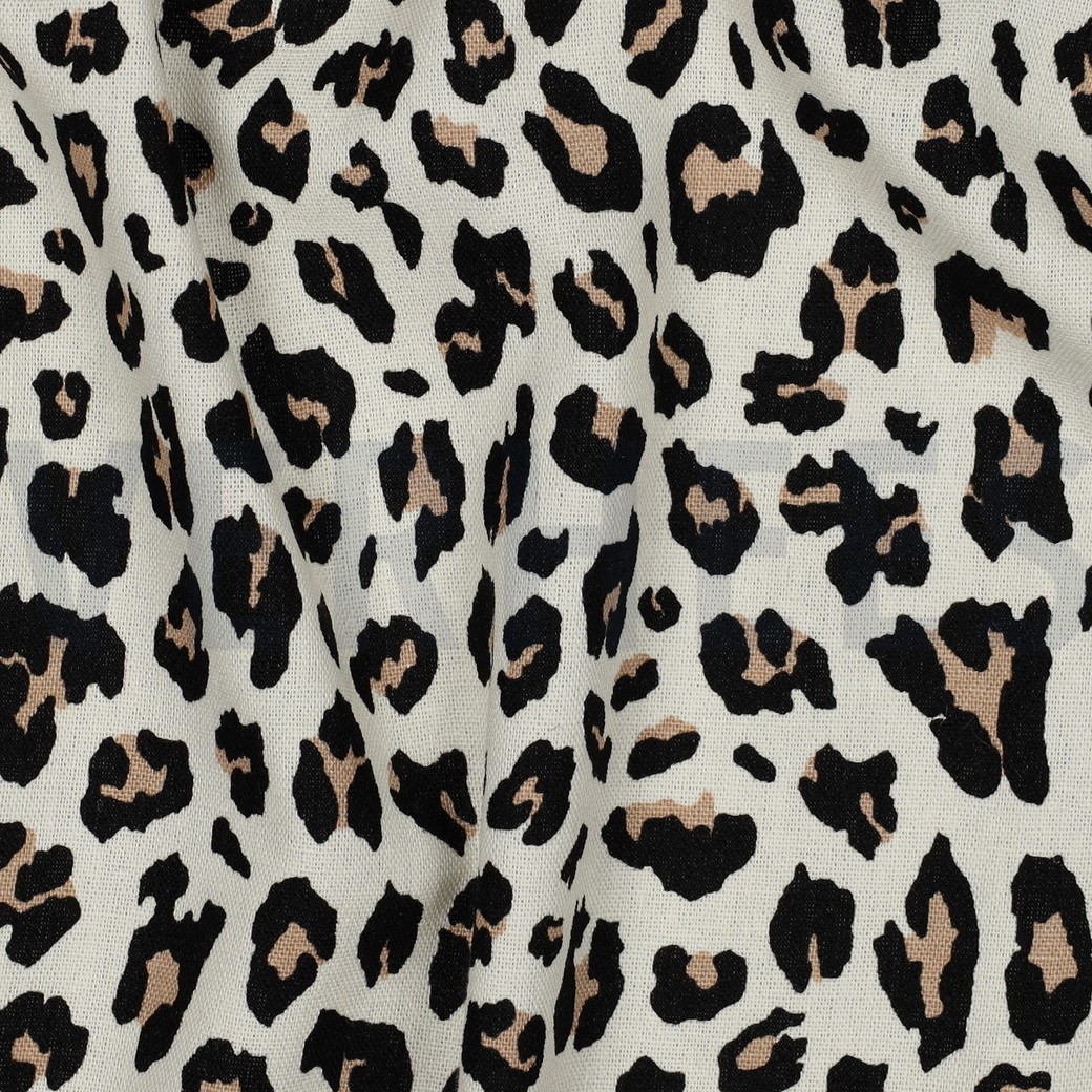 LIN VISCOSE PEAU D’ANIMAL BEIGE #7