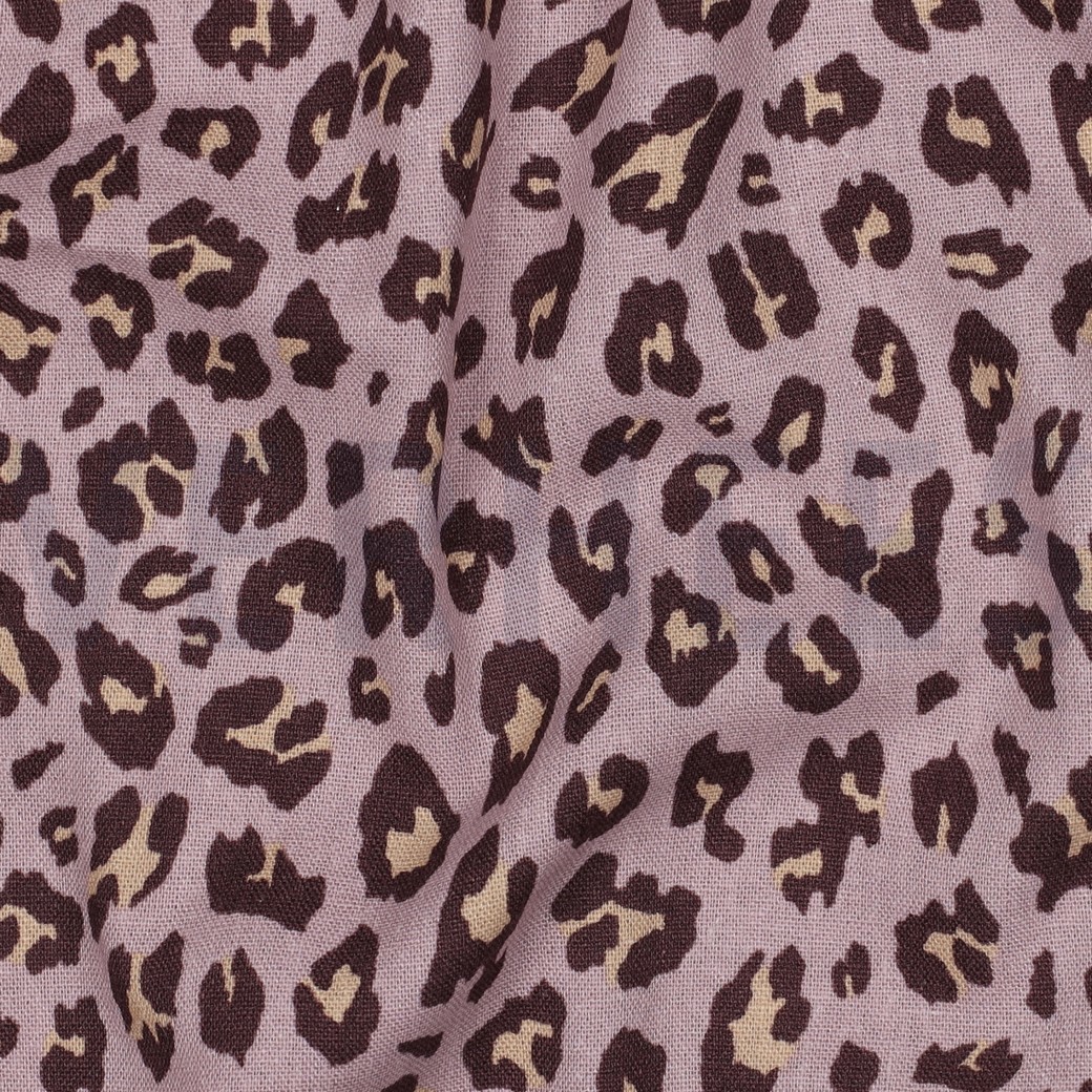 LINNEN VISCOSE DIERENHUID MAUVE #7