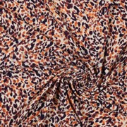 LEINEN JERSEY DIGITAL LEOPARD PRINT NATUR ORANGE (thumbnail) #2