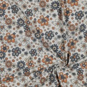 JERSEY MELANGE FLOWERS ECRU (thumbnail) #2