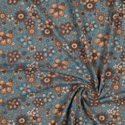 JERSEY MELANGE BLOEMEN ROOKBLAUW (thumbnail) #2