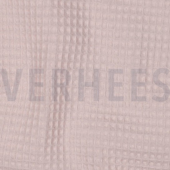 COTTON WAFFLE LIGHT ROSE #7