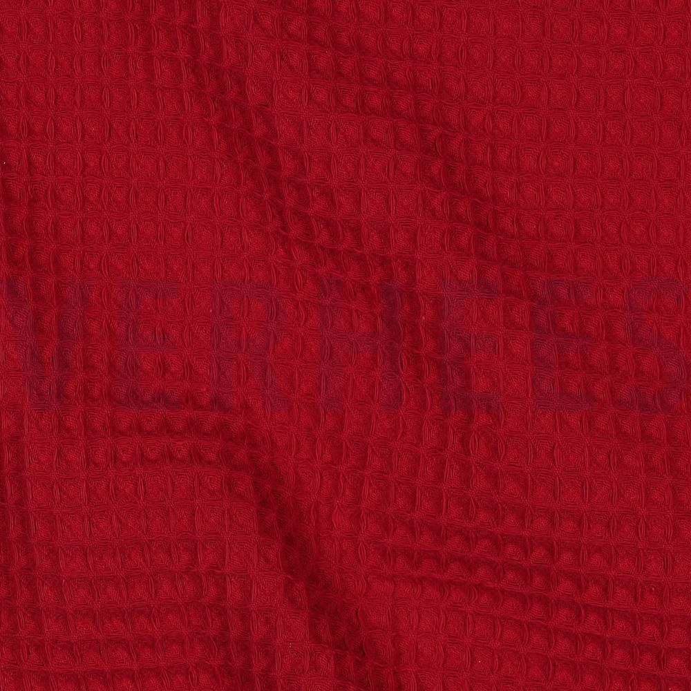 COTTON WAFFLE RED #7