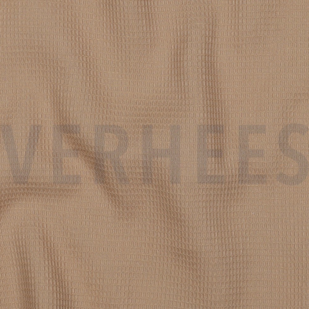 COTTON WAFFLE SMALL CAMEL #7