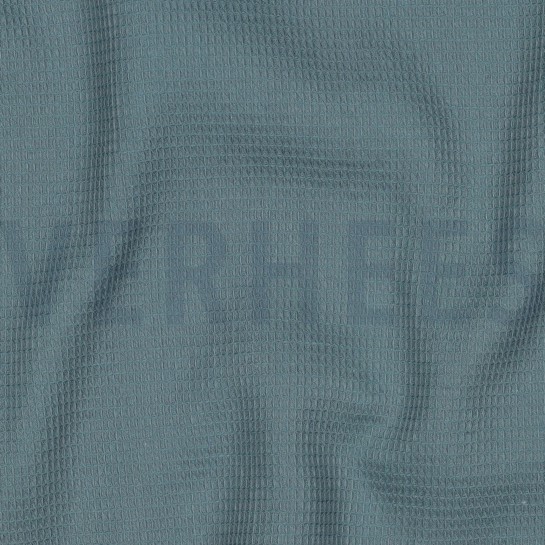 BAUMWOLLE MINI-WAFFELPIQUÉ OZEANGRÜN #7
