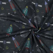 FRENCH TERRY DIGITAL ESPACE ANTHRACITE (thumbnail) #2