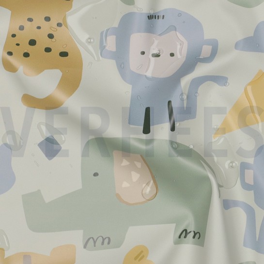 RAINCOAT SAFARI ANIMALS ECRU #7