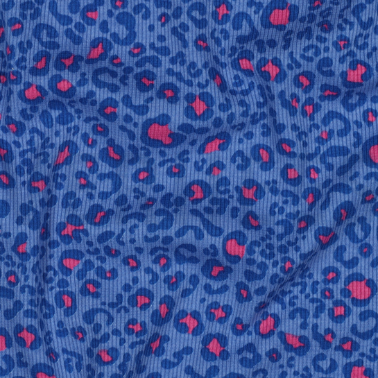 JERSEY CÔTELÉ PEAU D’ANIMAL BLEU COBALT #7