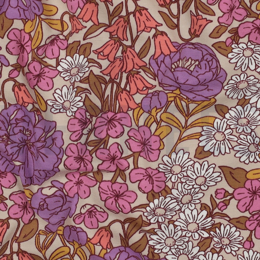 JERSEY BLUMEN BEIGE #7