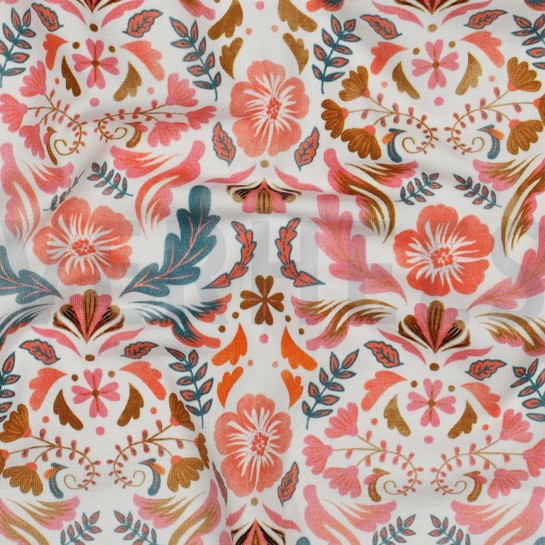 JERSEY DIGITAL BLUMEN WEISS #7