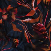 JERSEY DIGITAL FLEURS BLEU MARINE (thumbnail) #2