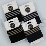 CUFFS BÜNDCHEN LUREX 7CM MARINEBLAU / GOLD (thumbnail) #2