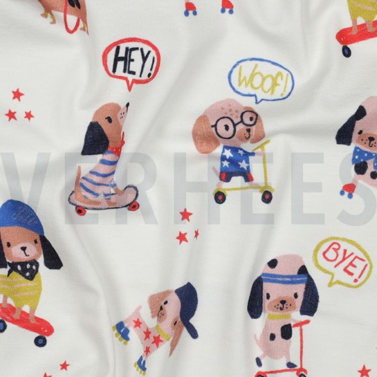 JERSEY DIGITAL CHIENS BLANC #7