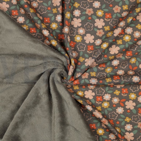 ALPENFLEECE BLOEMEN TAUPE #7
