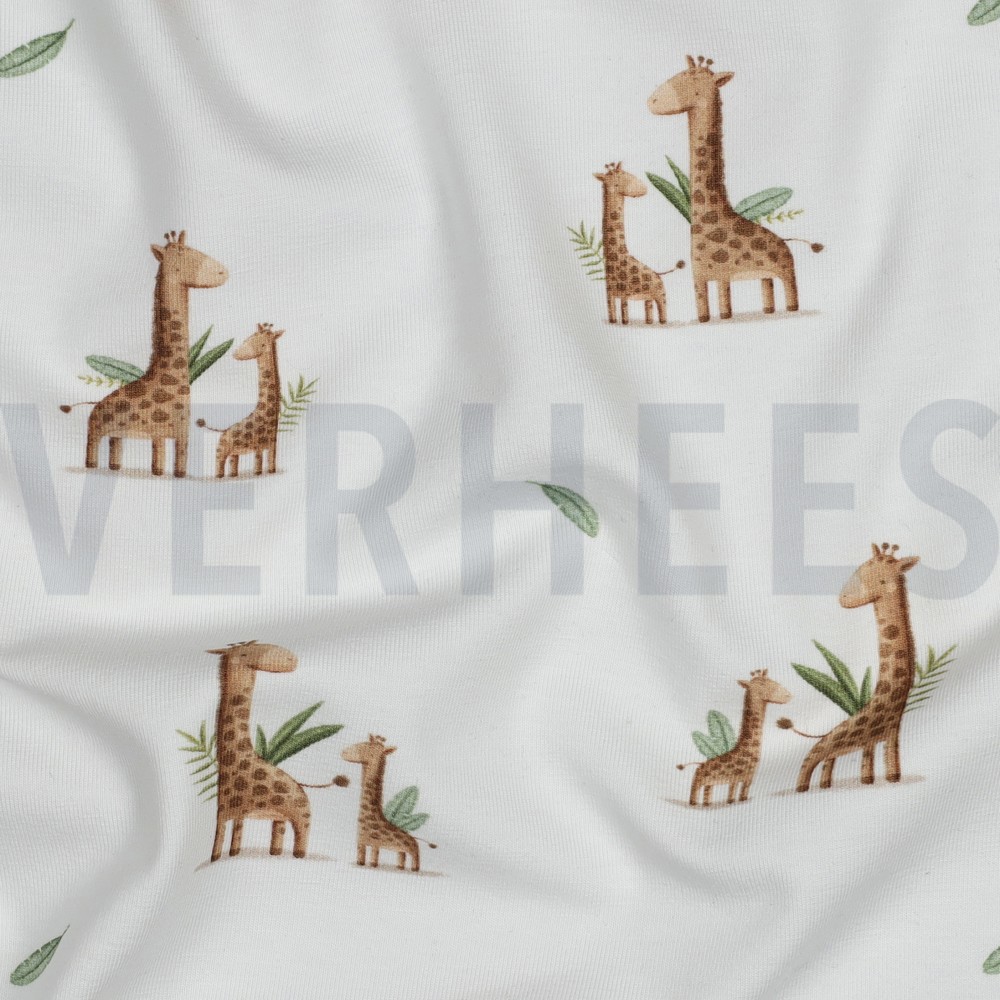 JERSEY GOTS DIGITAL ANIMAUX BLANC #7