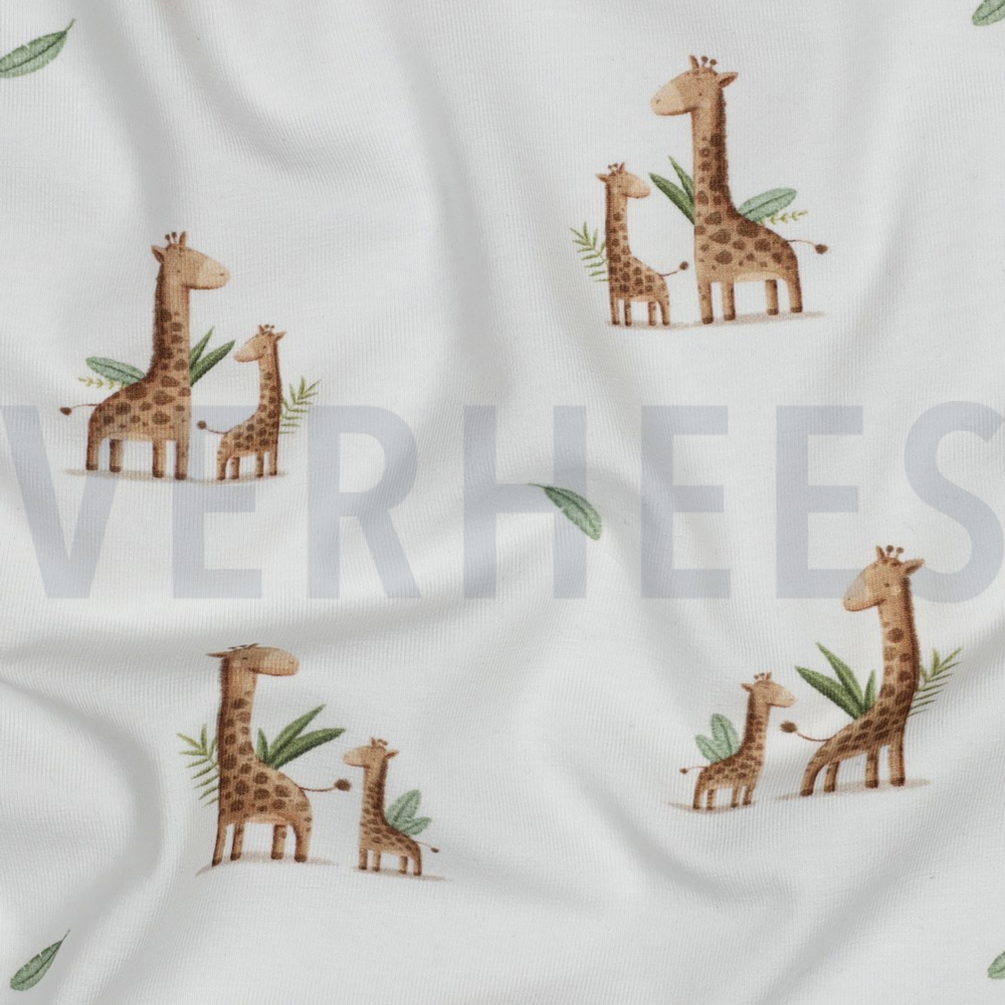 JERSEY GOTS DIGITAL ANIMALS WHITE (high resolution) #2