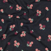 JERSEY MELANGE FLOWERS INDIGO (thumbnail) #2