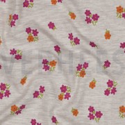JERSEY MÉLANGE FLEURS SABLE CLAIR (thumbnail) #2
