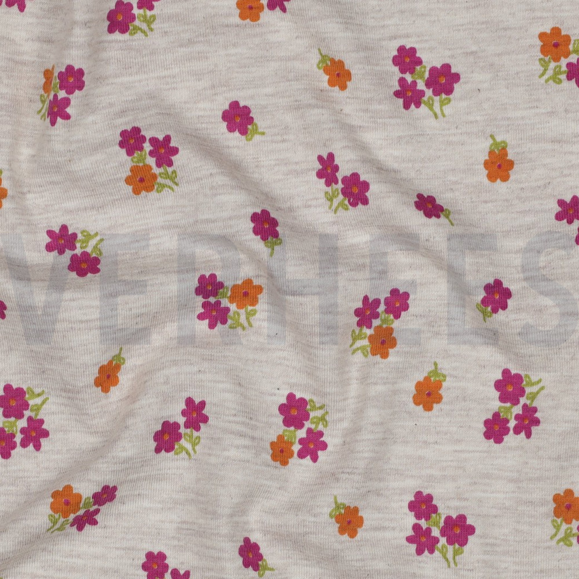 JERSEY MÉLANGE FLEURS SABLE CLAIR (high resolution) #2