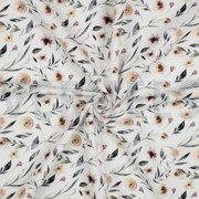 WAFFLE JERSEY DIGITAL FLOWERS WHITE (thumbnail) #2