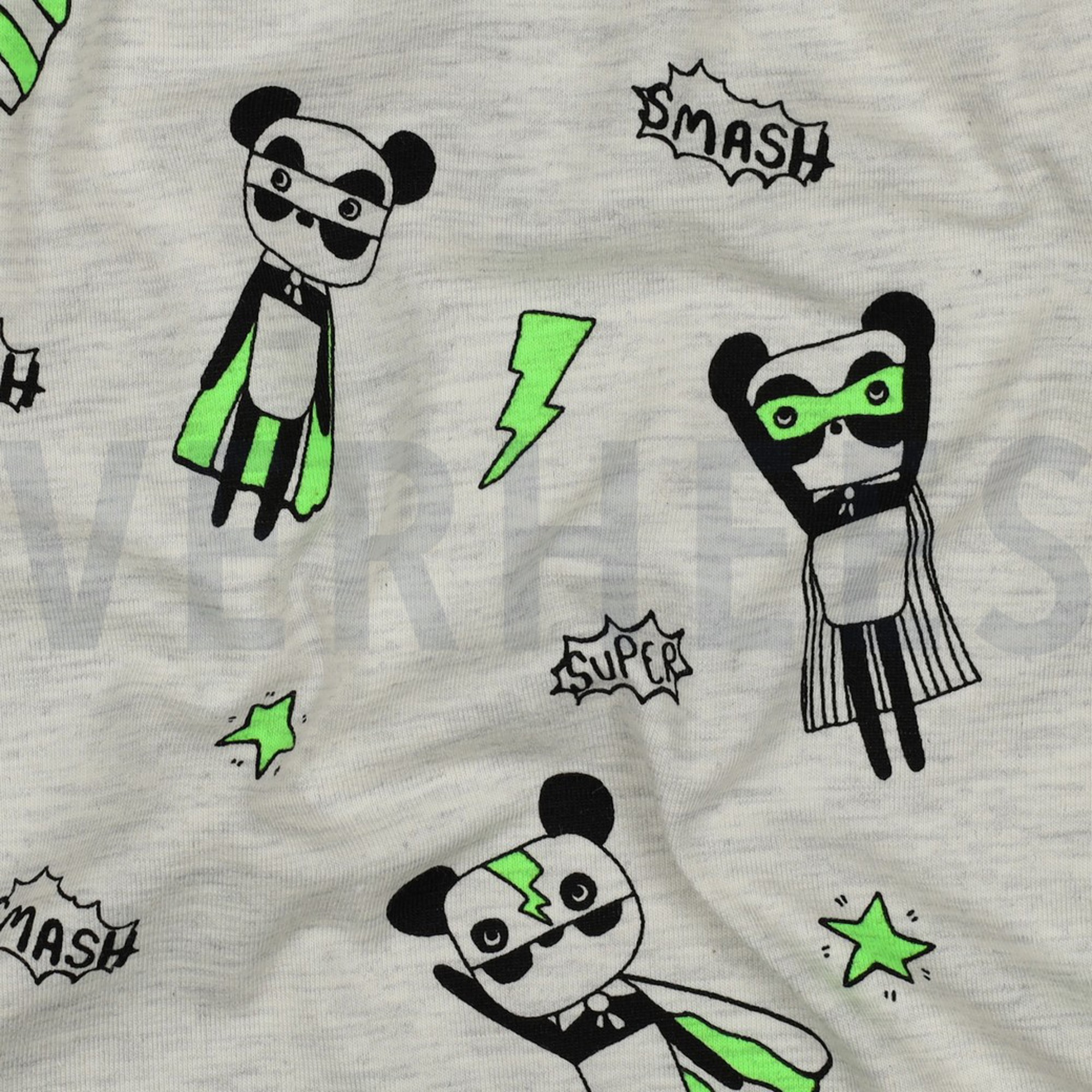 JERSEY MÉLANGE NEON SUPER HÉROS ÉCRU (high resolution) #2