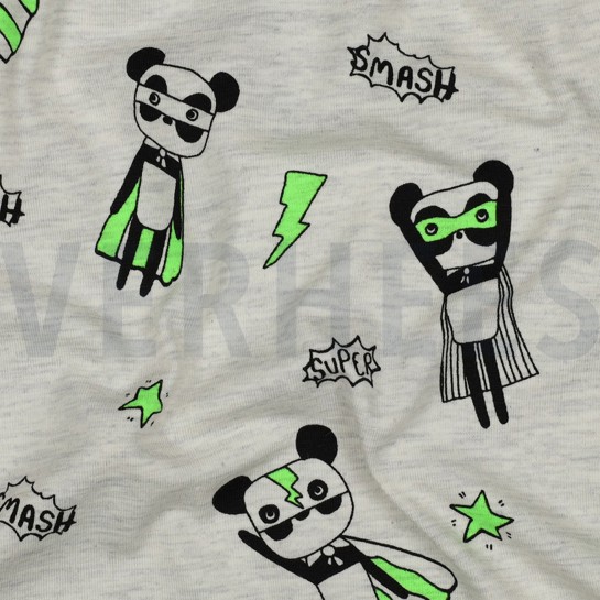 JERSEY MÉLANGE NEON SUPER HÉROS ÉCRU #7