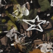 FRENCH TERRY DIGITAL GRAFFITI ARMEEGRÜN (thumbnail) #2