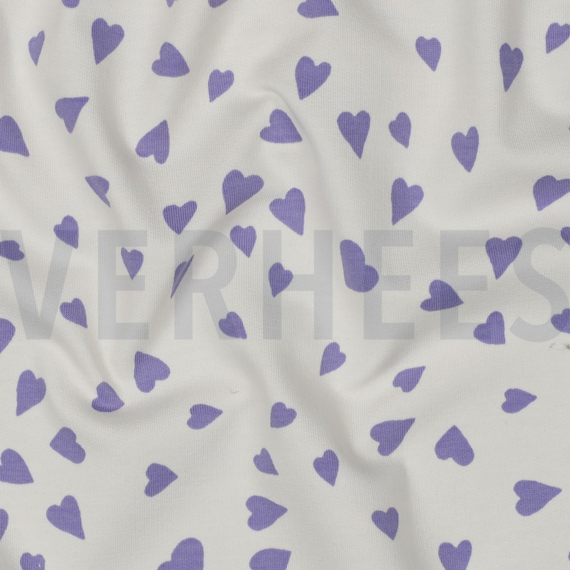 FRENCH TERRY CHIENS ET CŒURS BLANC CASSÉ (high resolution) #2