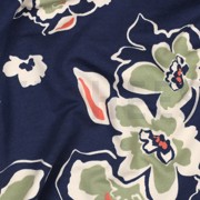 FRENCH TERRY FLOWERS BLUE (thumbnail) #2