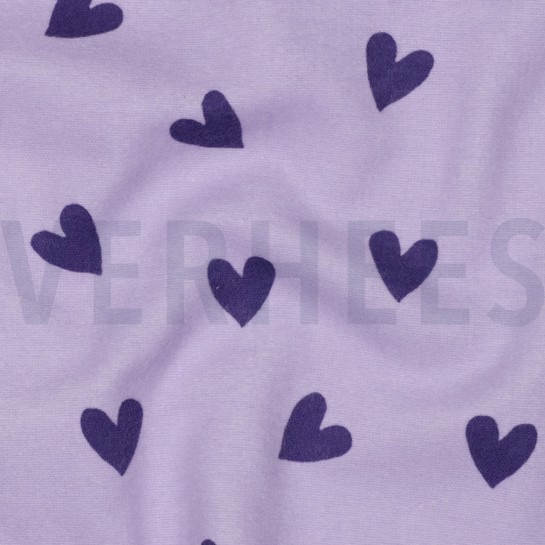 FLANNEL HEARTS LAVENDER #7