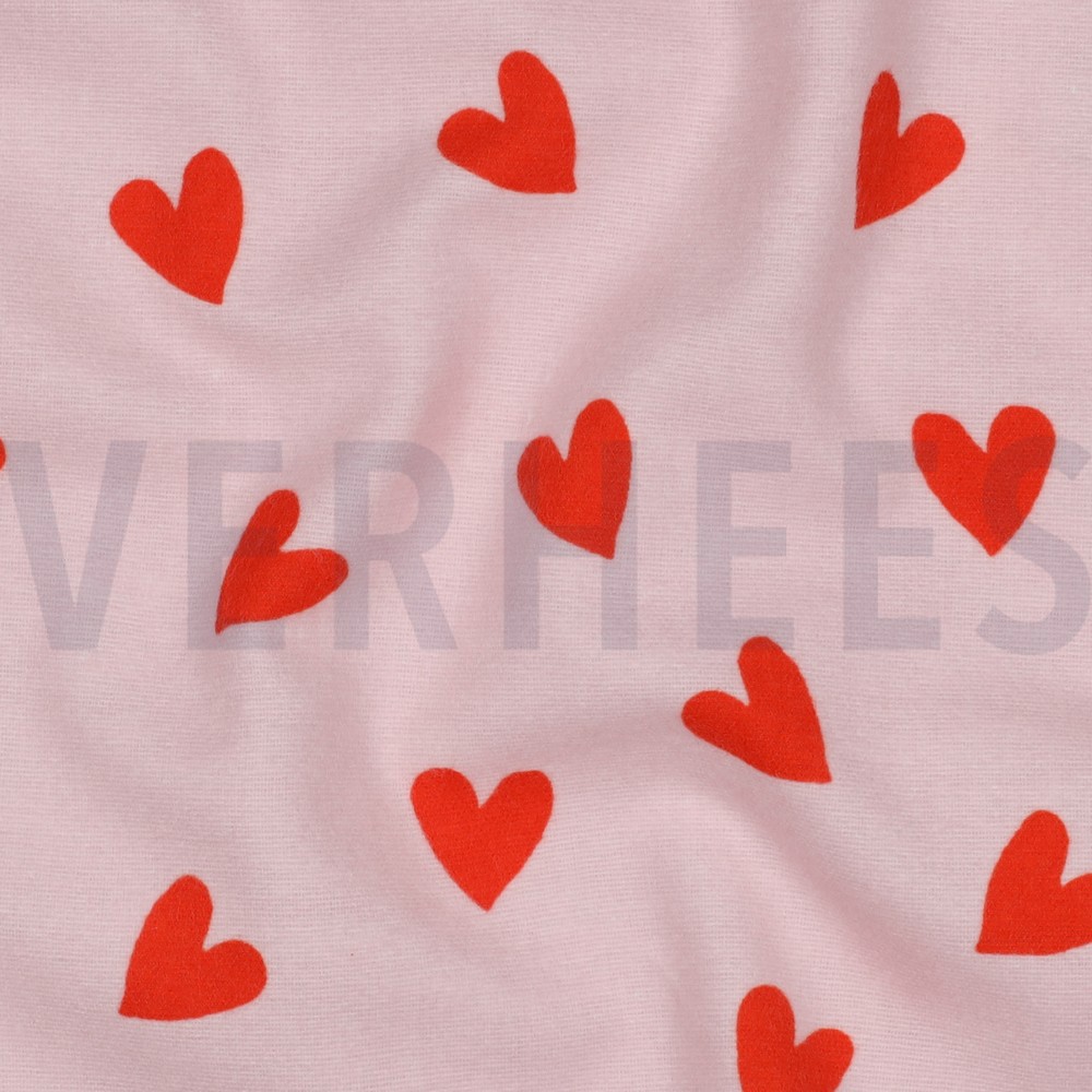 FLANNEL HEARTS PINK #7
